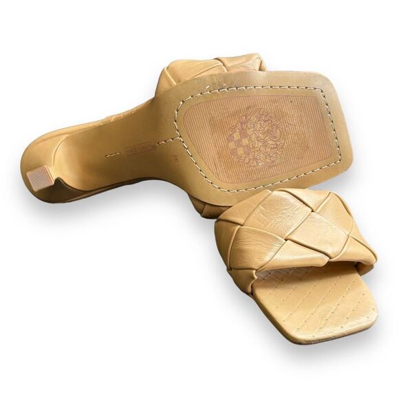 Vince Camuto Brelaine Braided Strap Sandals Heels in Beige Size 8 - Picture 7 of 9